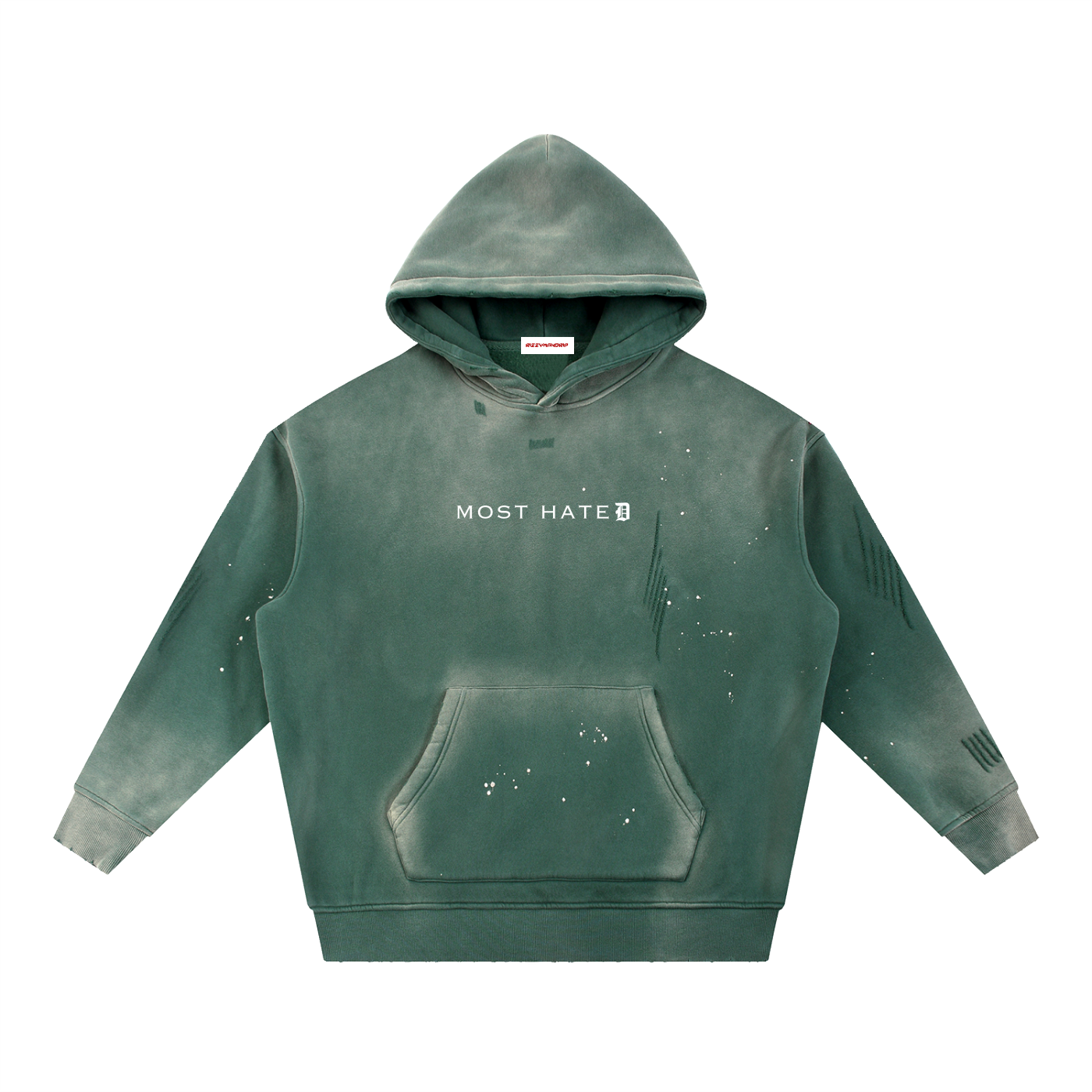 MOST HATED Stained Vintage Hoodie