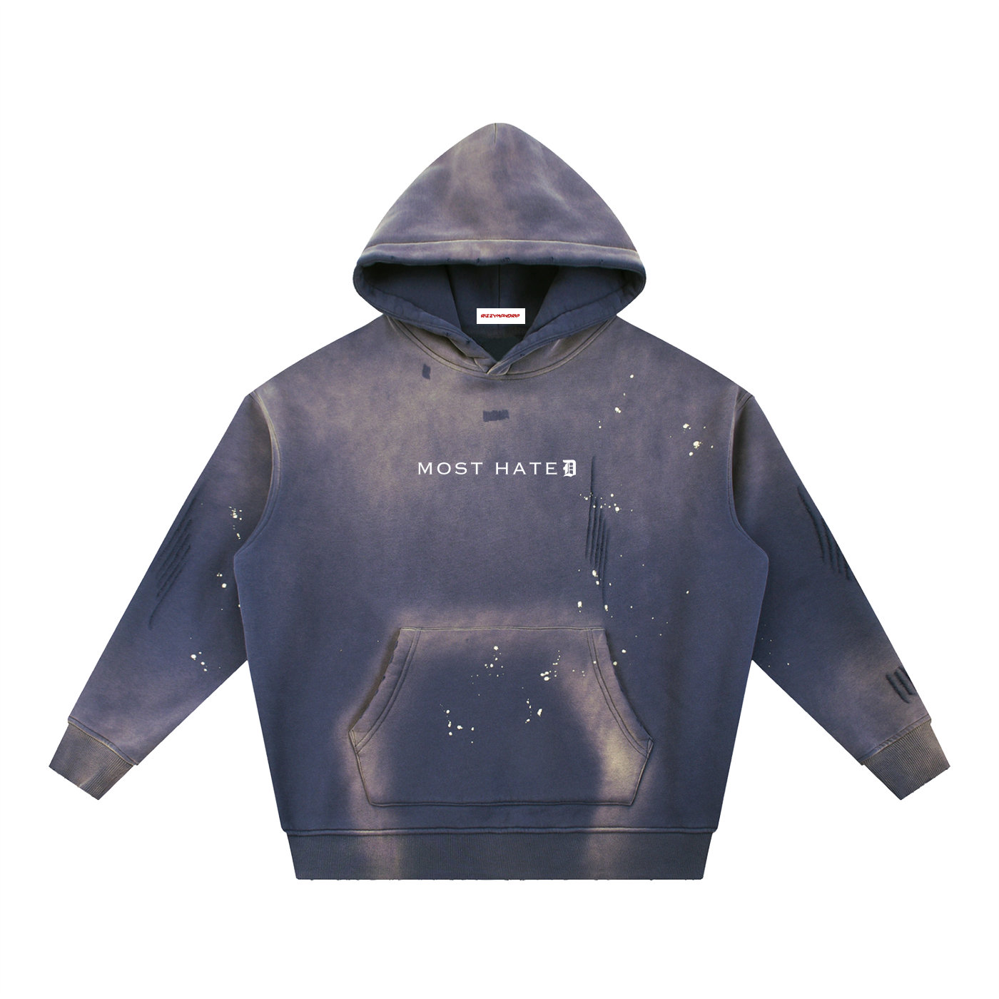 MOST HATED Stained Vintage Hoodie