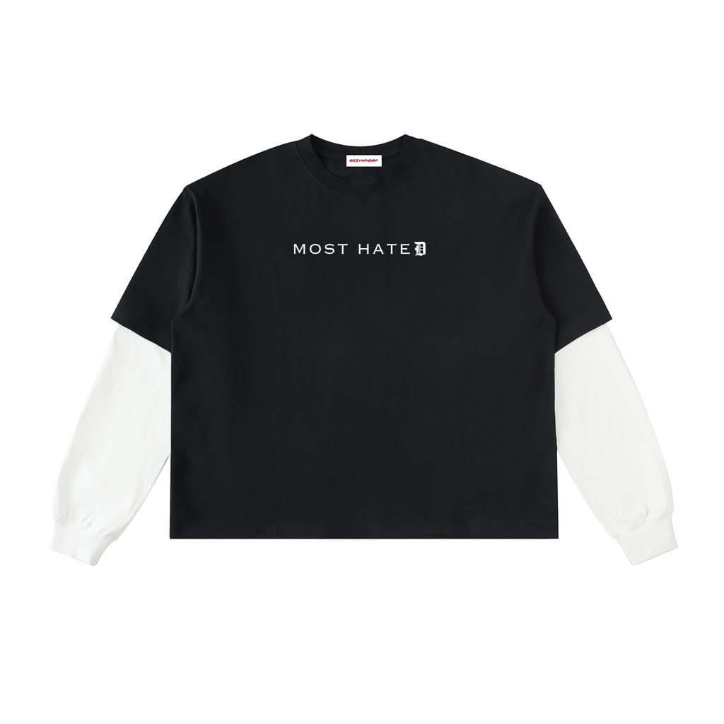 MOST HATED Layered Sleeve T-shirt