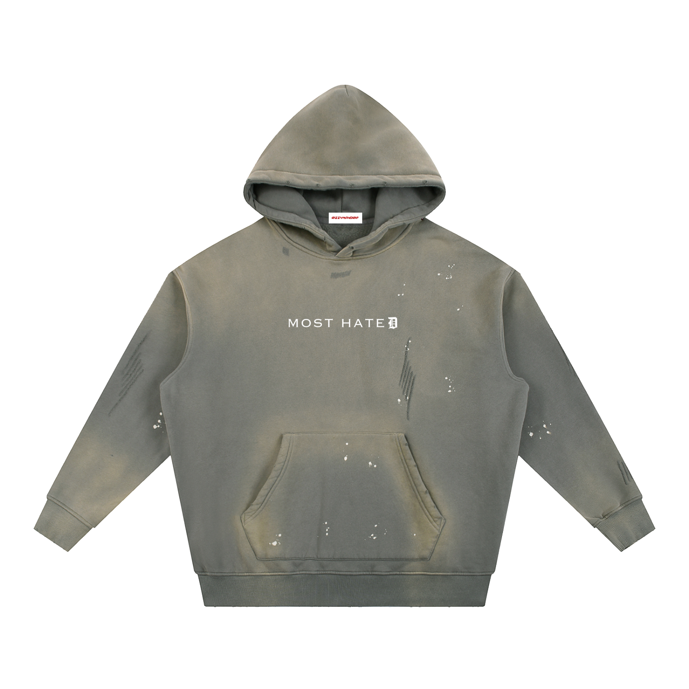 MOST HATED Stained Vintage Hoodie